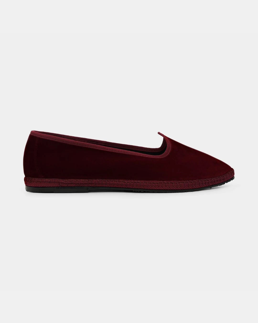 Bordeaux pointed toe friulane shoes by LA TRANQUILLINA, side view