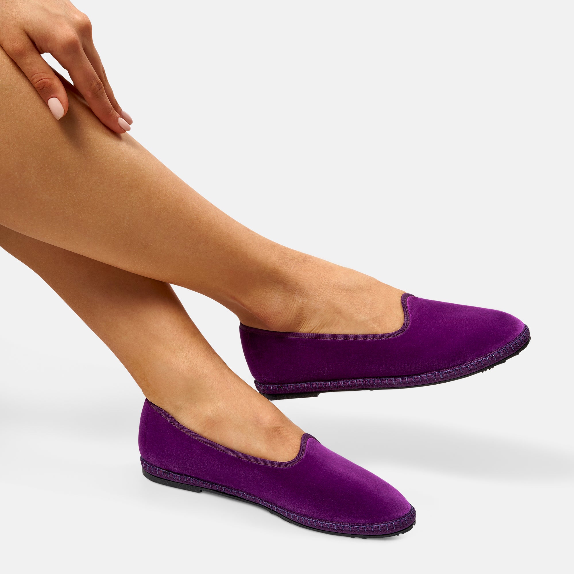 Purple clearance ballet pumps